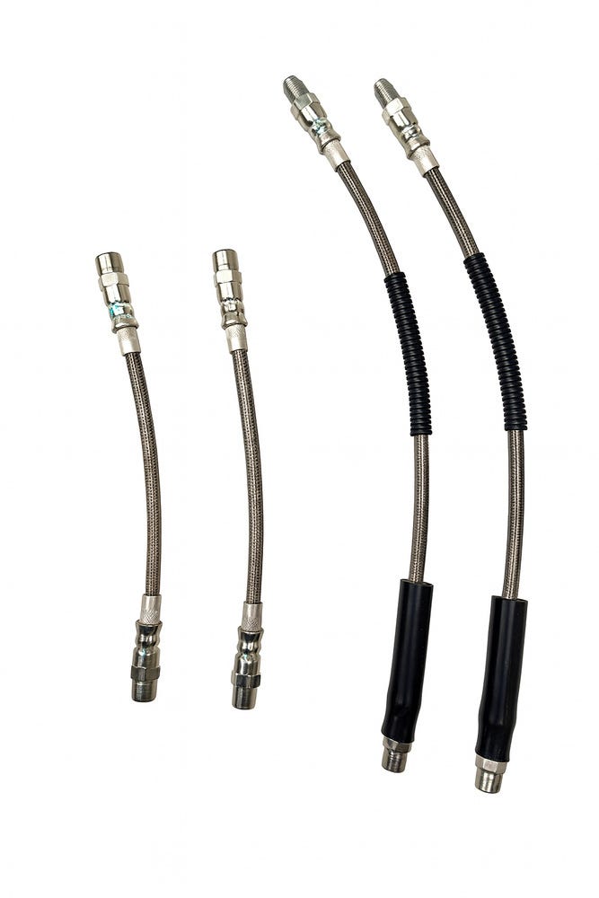 Kit de flexibles de frein pour Volvo 850, S70, V70, C70, 2 roues motrices -16", tressés métalliques
