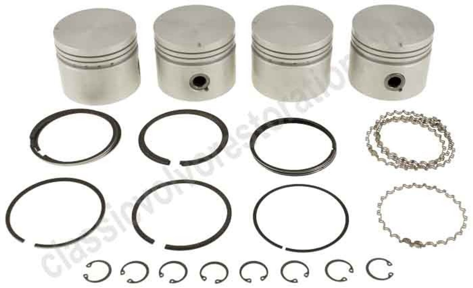 Piston set w/rings B20/B30 Std