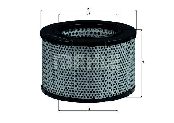 Mahle Air Filter Element Volvo 1800 1970–1973