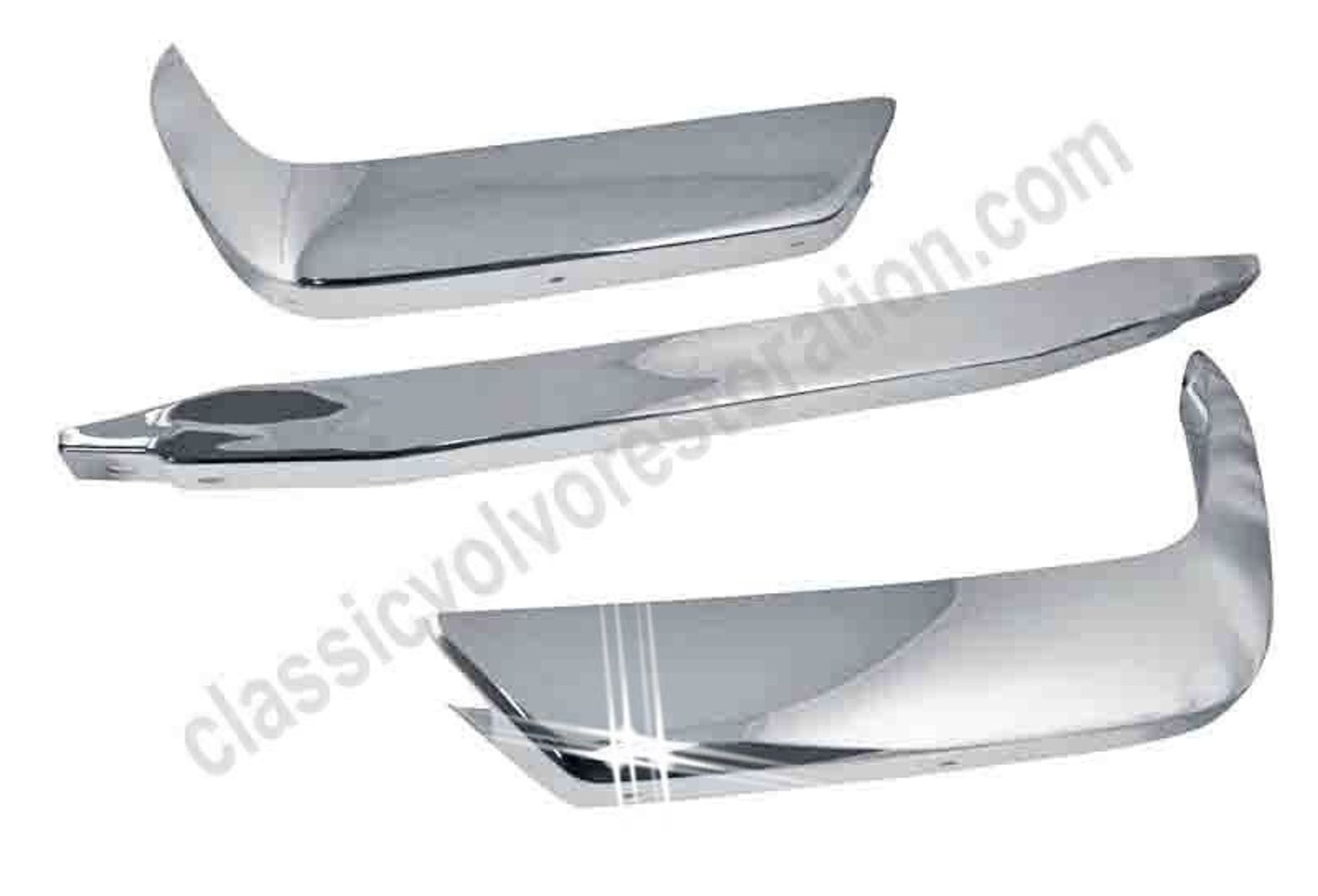 Kofangersæt krom for/bag