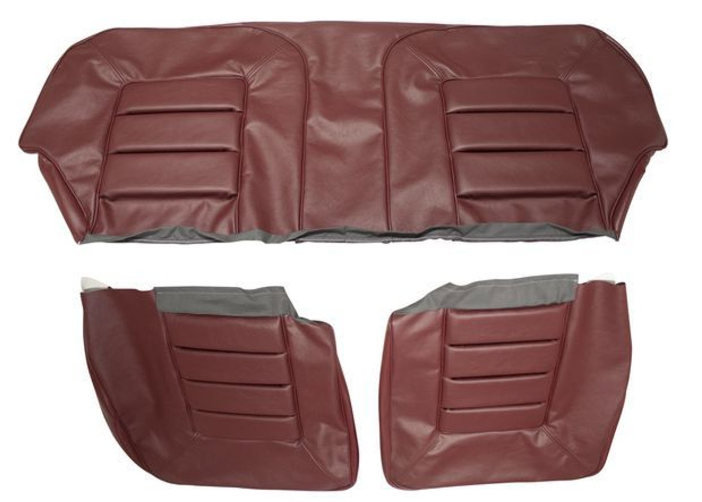 Verhoilu takapenkki viininpunainen