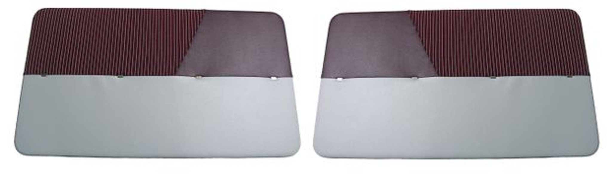 Door panels for Volvo PV444E-K 1953-57 red/gray