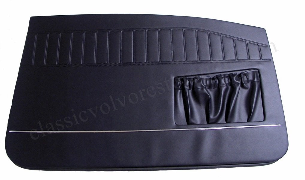 Türverkleidung schwarz m/Chroml.