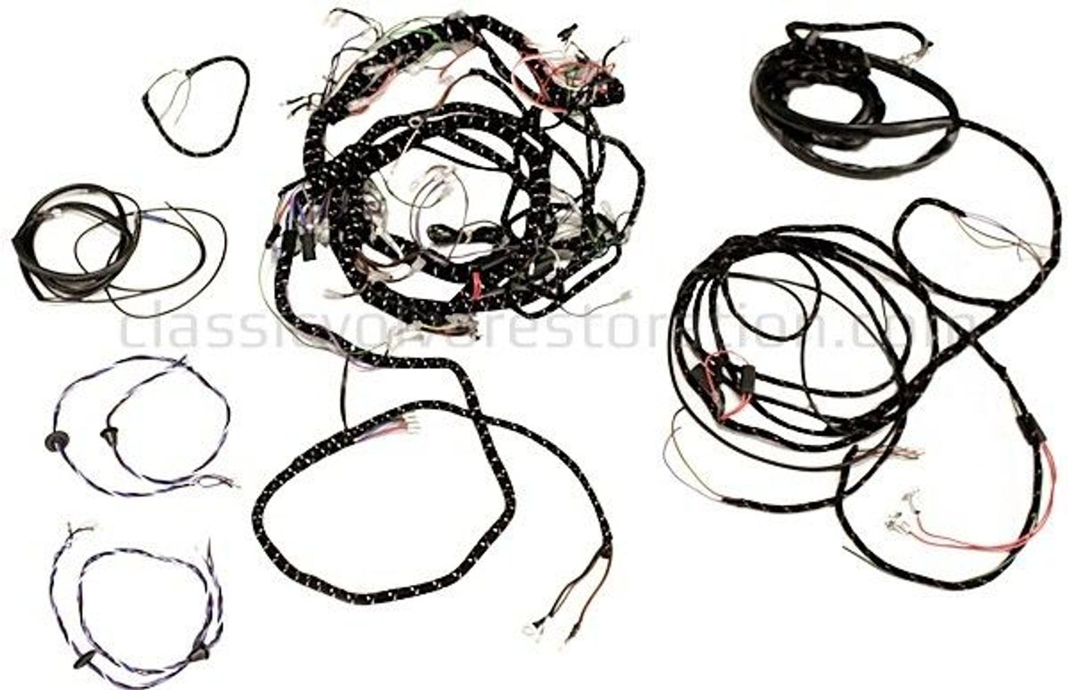 Wiring harness for Volvo 1800S ch 25500- 2-circuit USA, left-hand drive