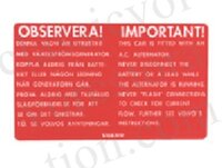 Aufkleber Lichtmaschine 123GT