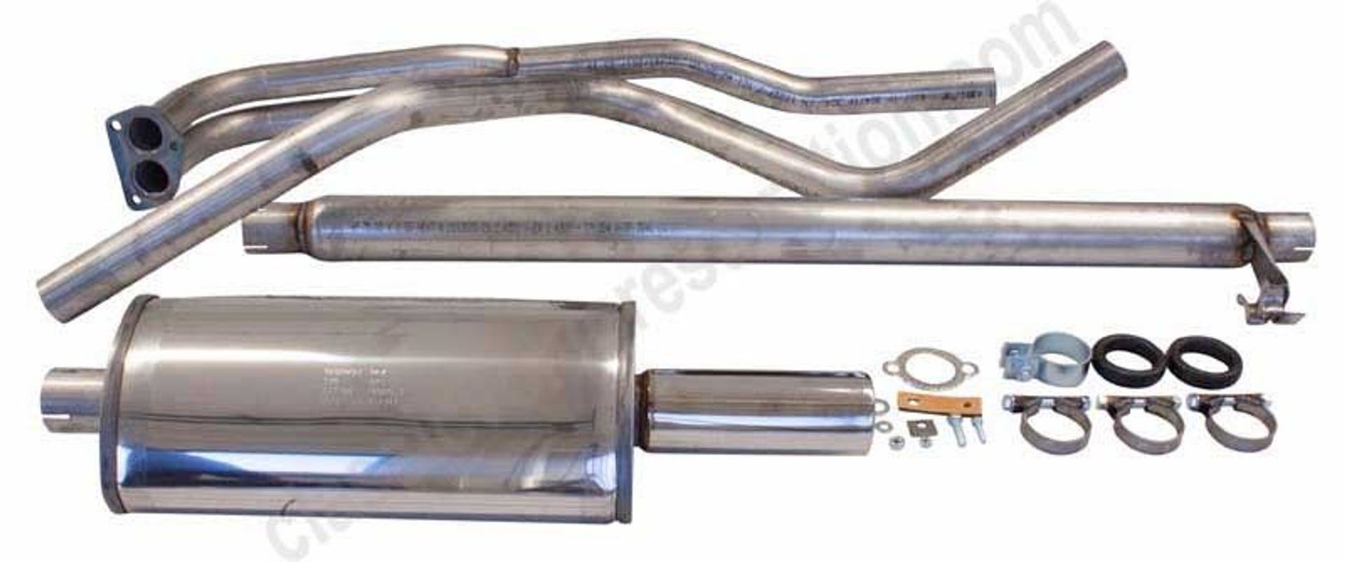 Avgassystem till Volvo Amazon Kombi, 1967-69, 2" sport, rostfri