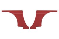 Verkleidung Rückseite Volvo 1800S/E 1964-70 rot Paar