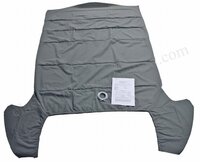 Dachhimmel Flausch grauer Stoff