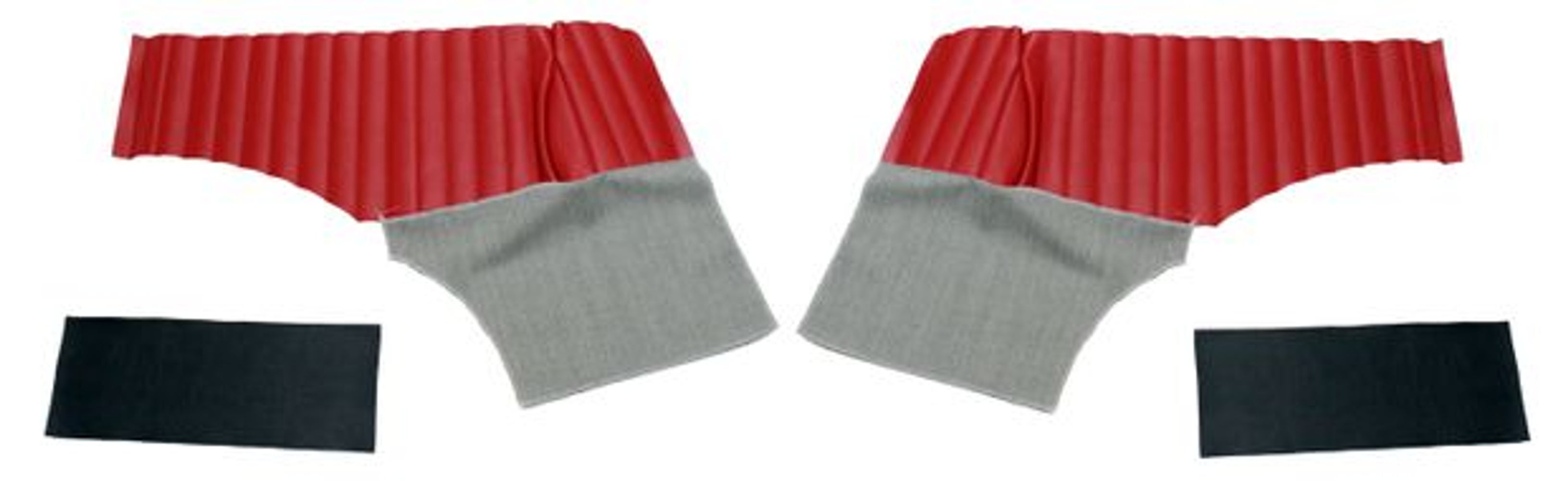 Paneler Bakre sida röd/grå