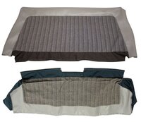 Bezug Rücksitz grau