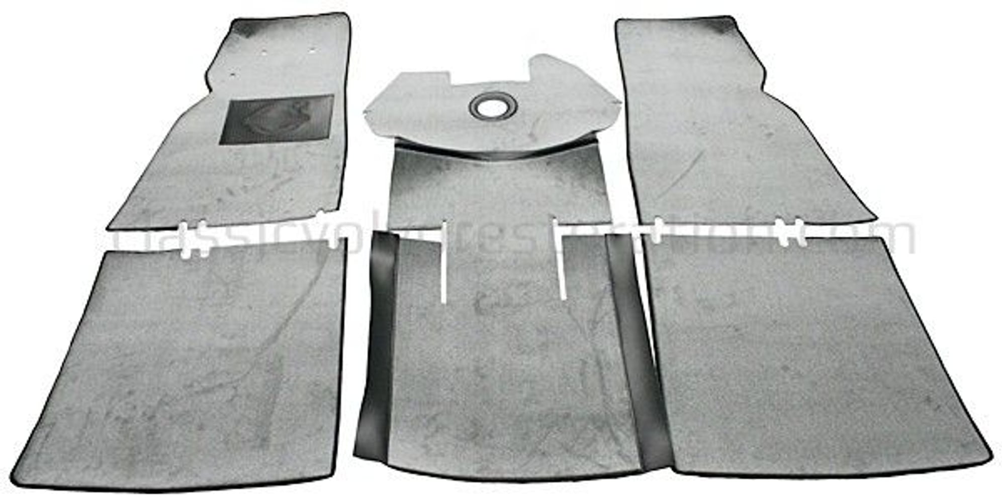 Måttesæt grå tekstil