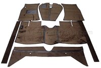 Mattenset bruin textiel