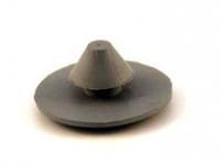 Bouton caoutchouc tapis gris