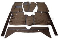 Mattenset bruin textiel