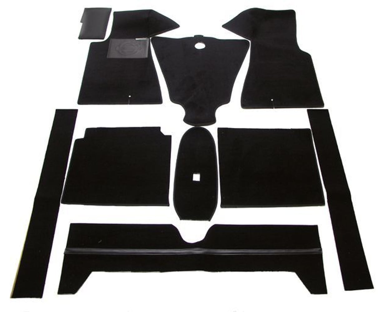 Måttesæt sort tekstil