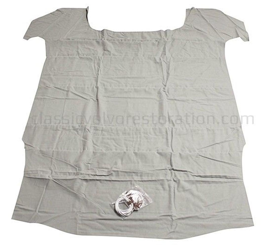 Tagbeklædning flosset gråt stof