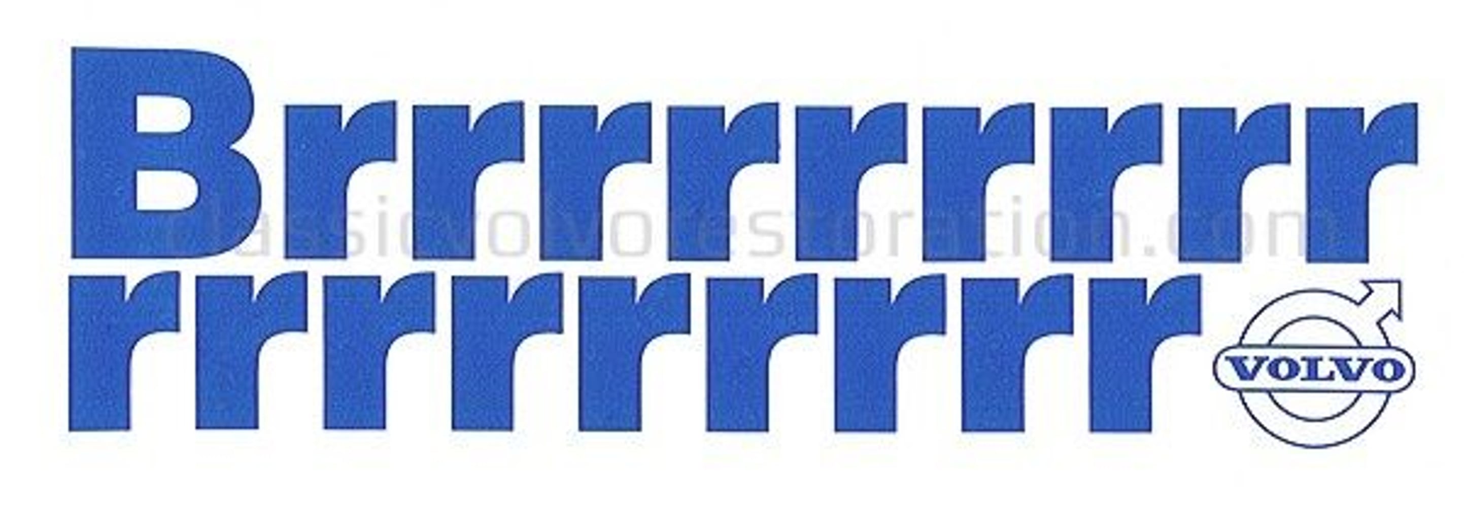 Décalcomanie Volvo air conditionné Brrrrr...