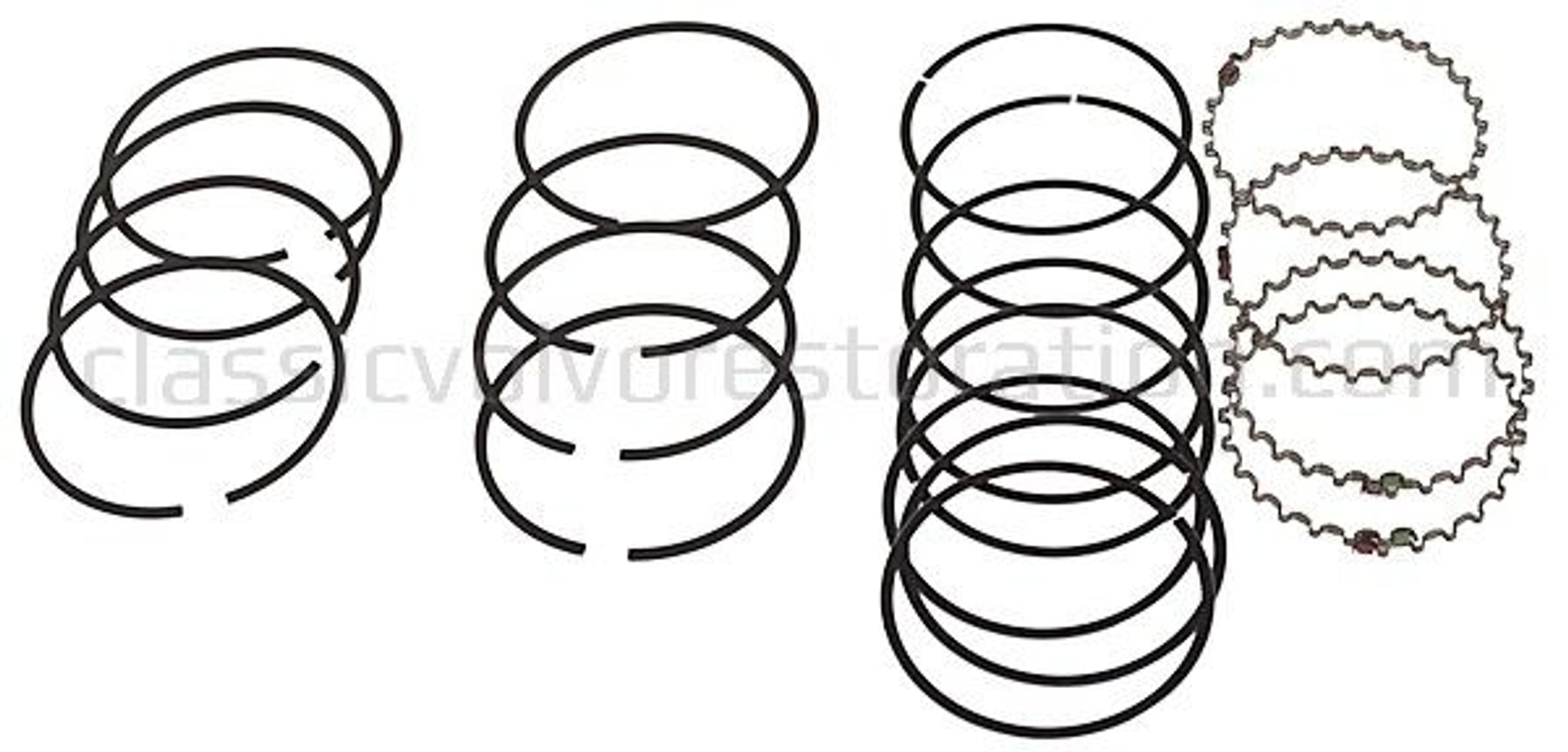 Jeu de segments de piston Volvo B20 0,015