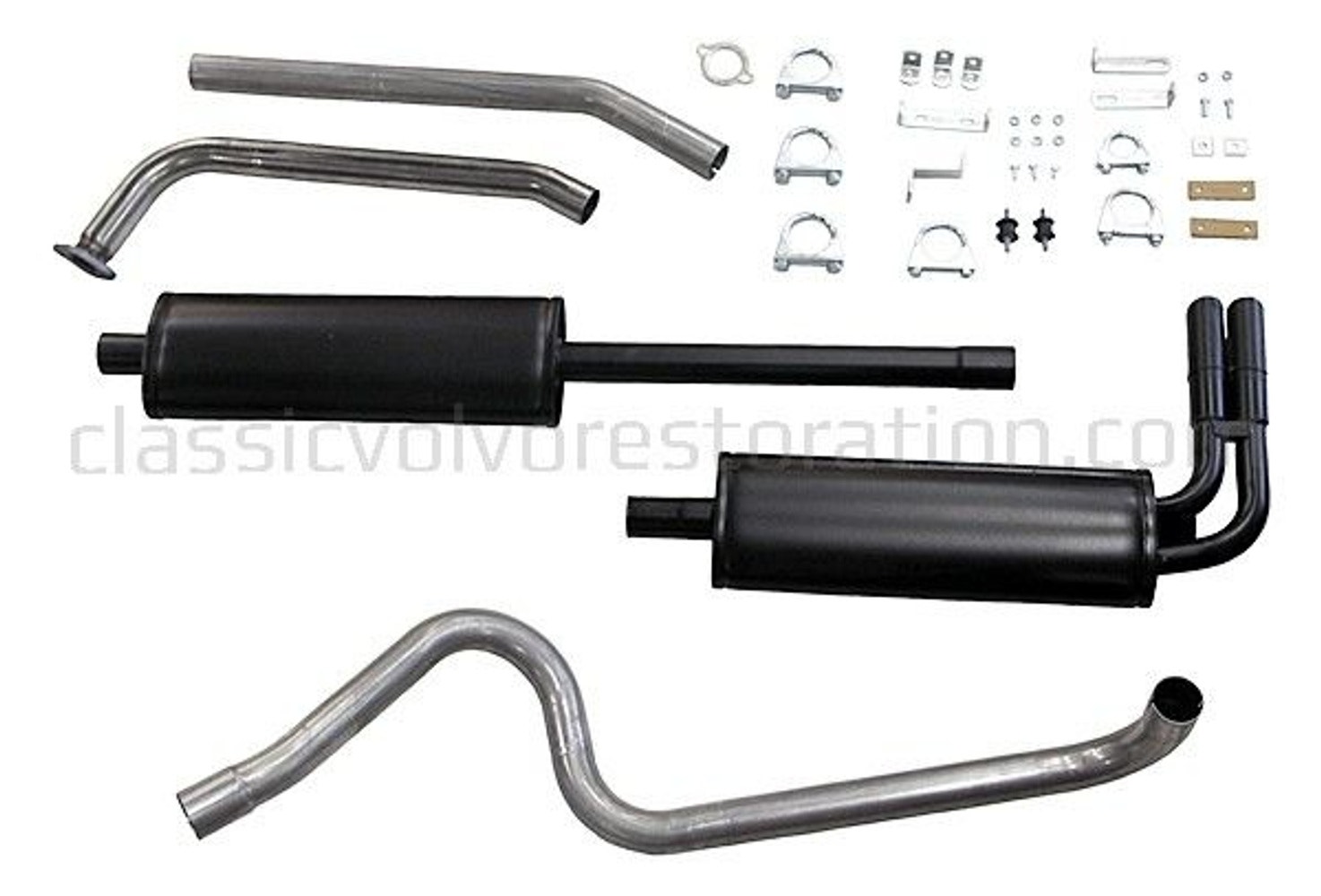 Auspuffanlage für Volvo PV544, Baujahre 1961-65, B18, 2" Sport