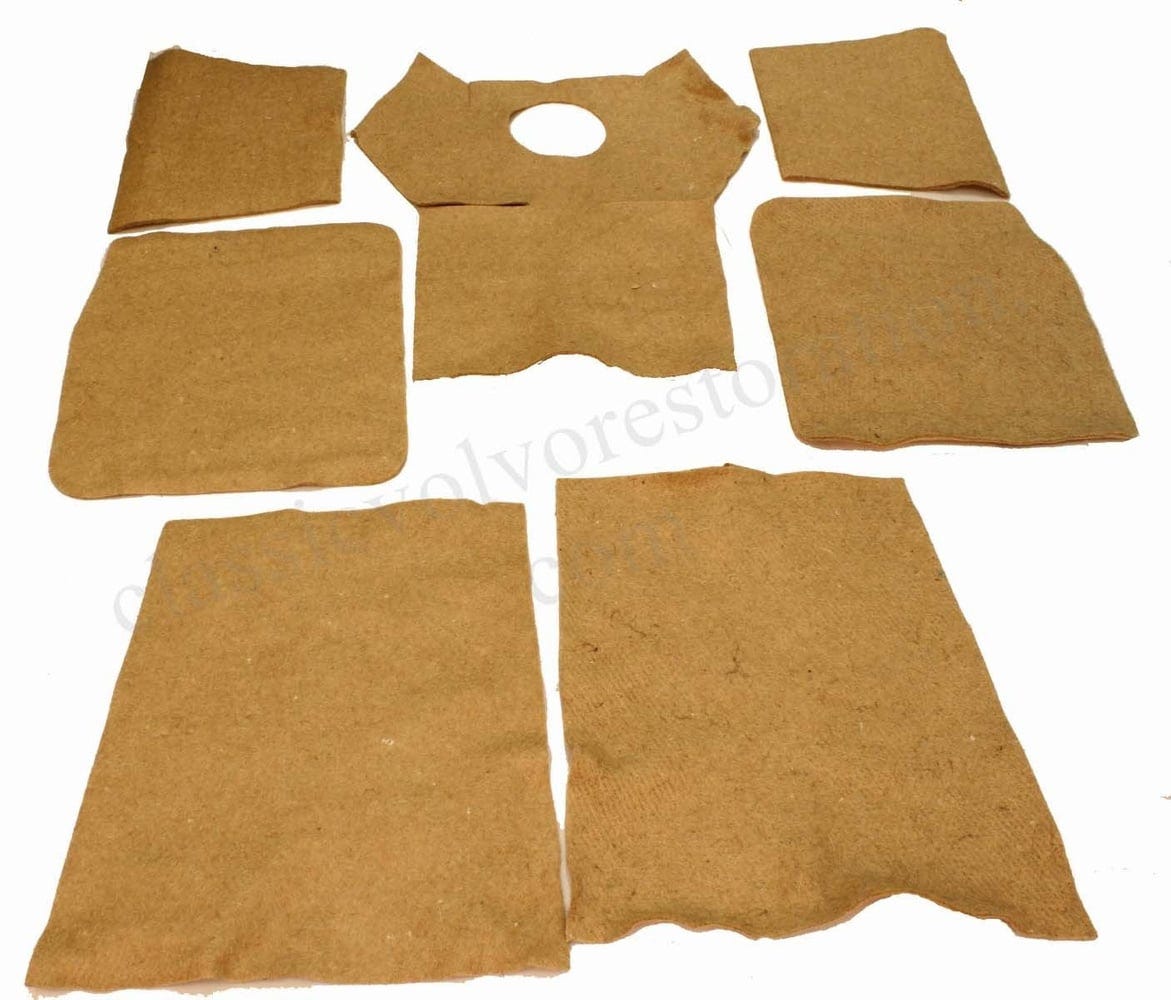 Felt set Rubber mat for Volvo PV