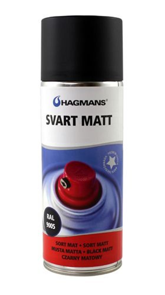 Lak sort mat 400 ml spray