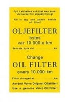 Aufkleber Service Ölfilter