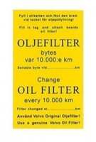 Mærkat service oliefilter