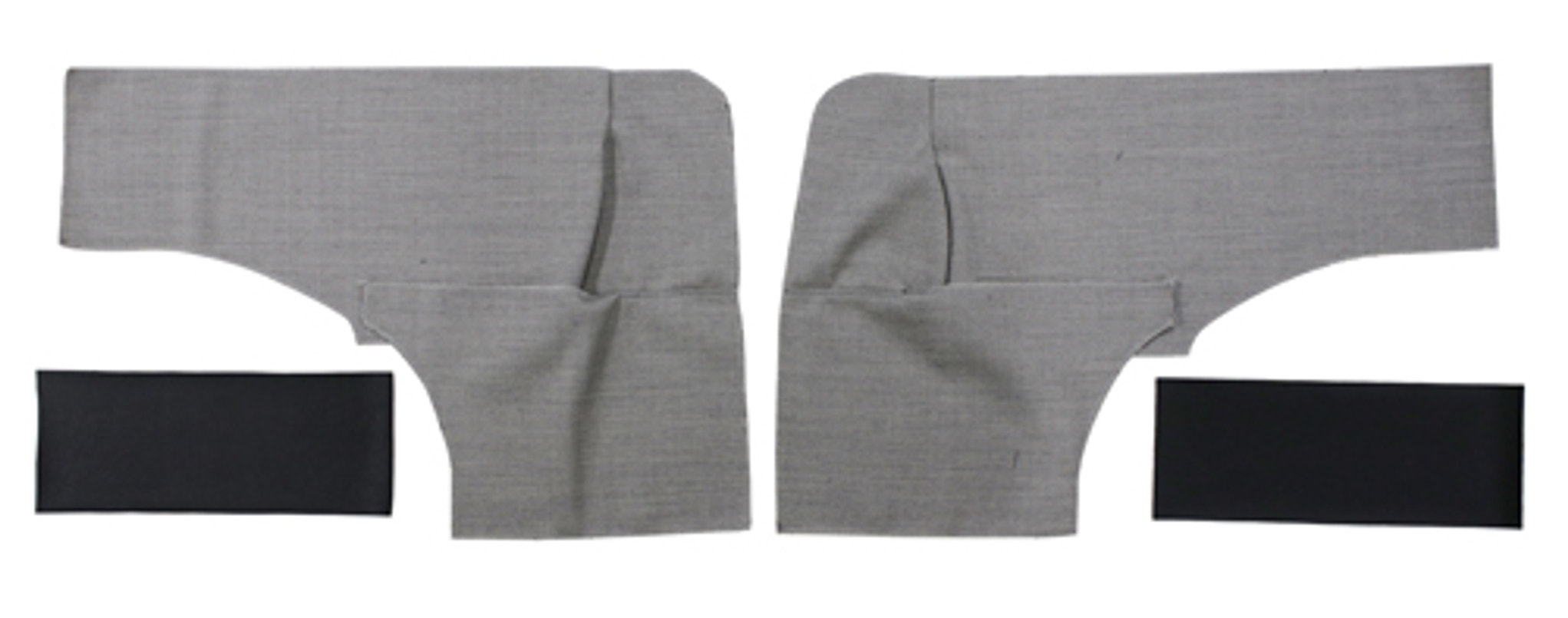 Garniture arrière côtés gris-noir