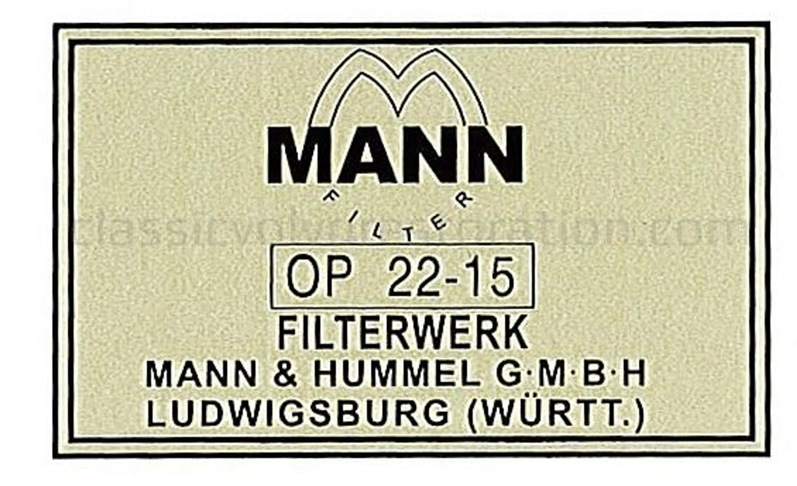 Mærkat oliefilter Volvo B4B