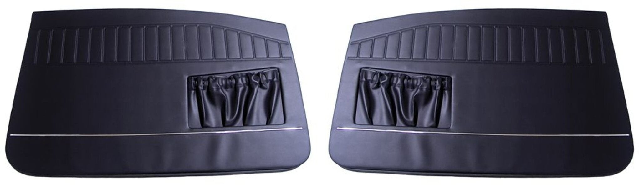 Türverkleidung schwarz m/Chroml.