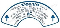 Aufkleber Luftfilter Volvo B18B