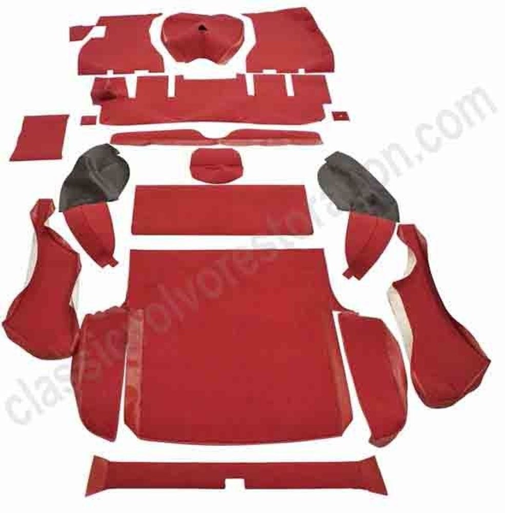 Måttesæt 1800 ES rød tekstil