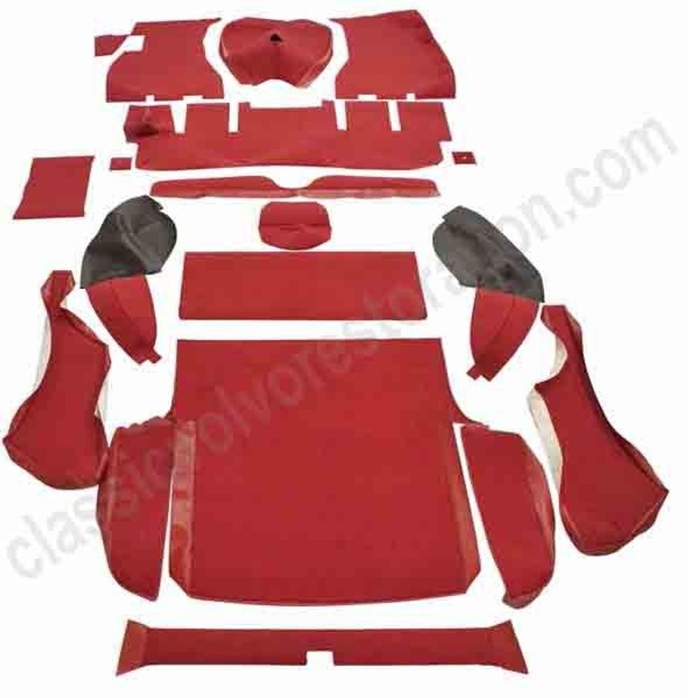 Måttesæt 1800 ES rød tekstil