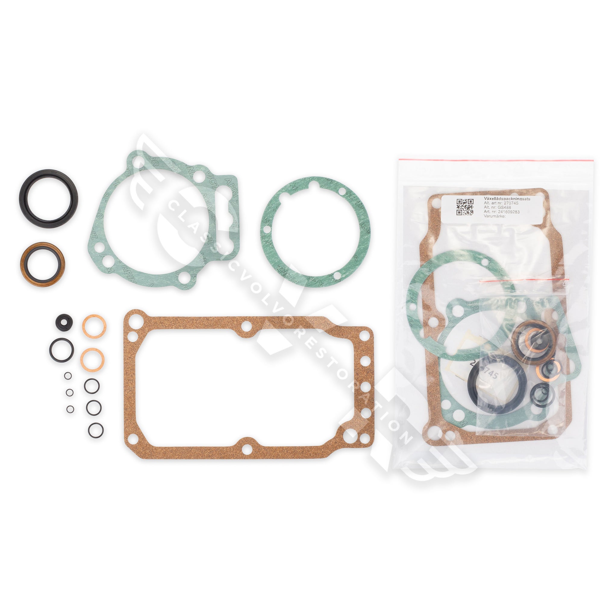 Packningssats, manuell växellåda