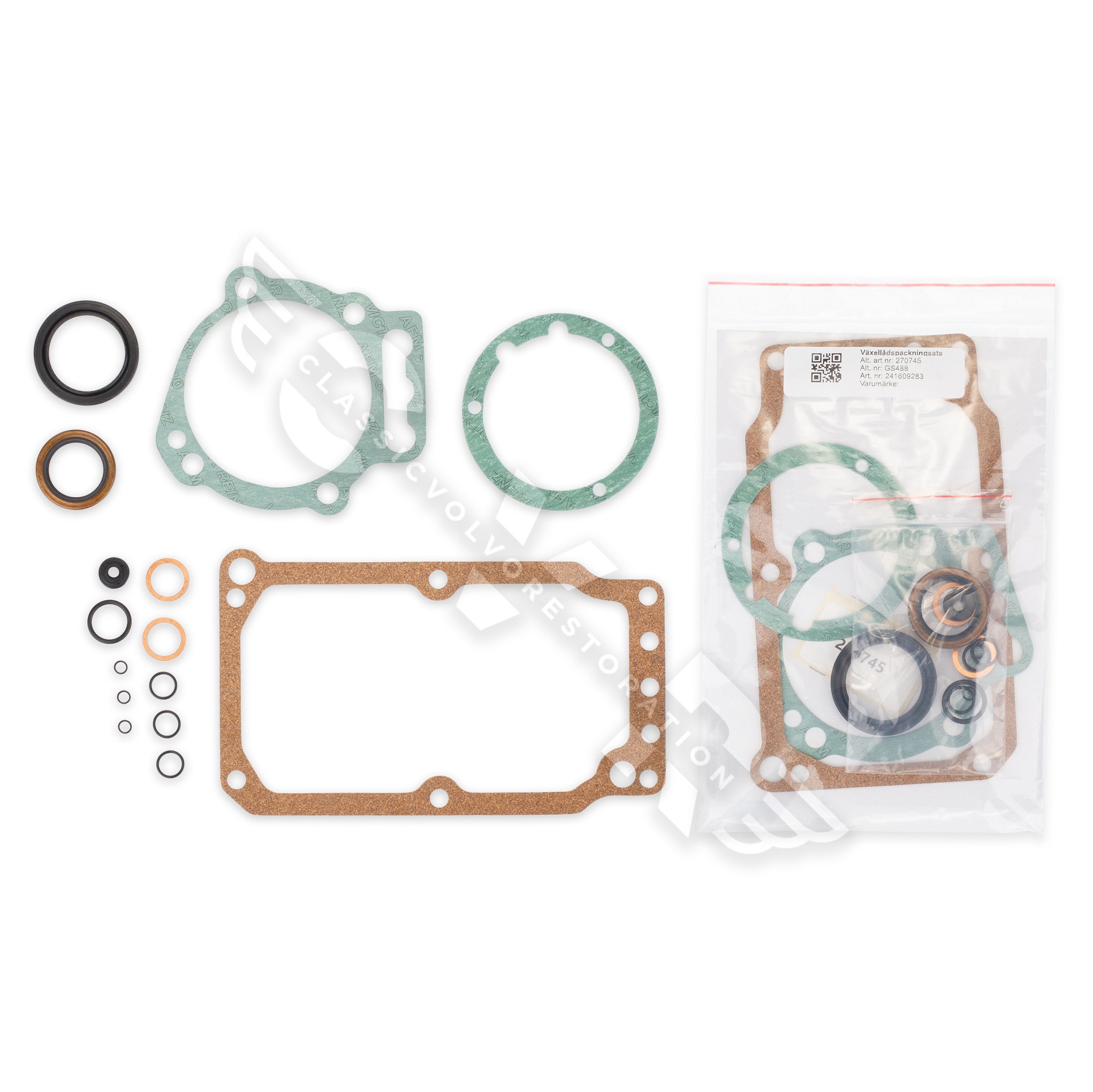 Packningssats, manuell växellåda