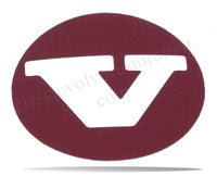 Aufkleber Nabenkappe rot