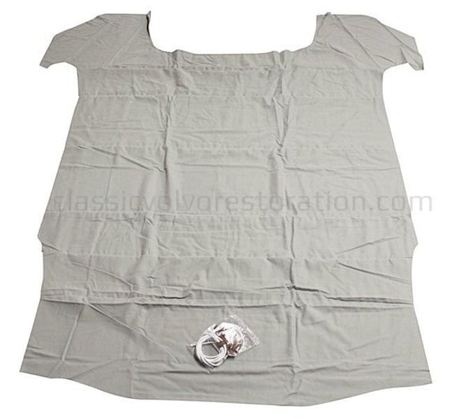 Dachhimmel Flausch grauer Stoff