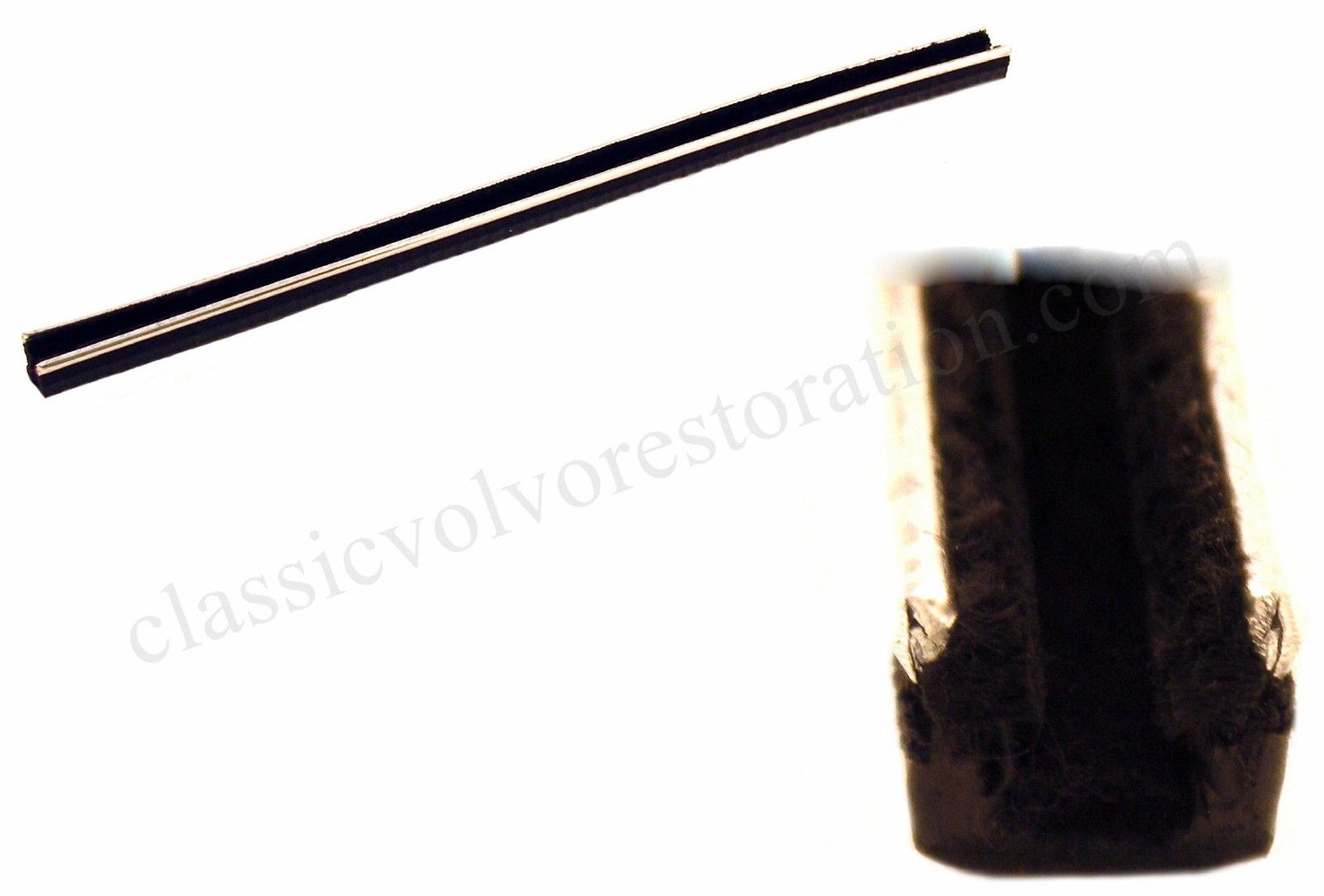 Styreliste bag øvre m/kromkant