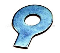 Låseskive med bøjelig flig