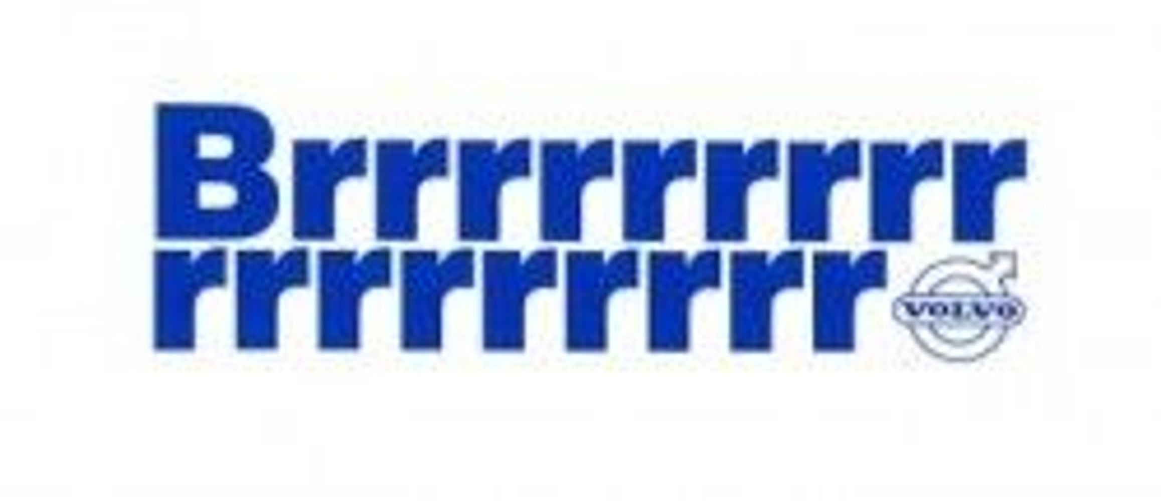 Décalcomanie Volvo air conditionné Brrrrr...