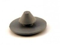 Gummiknopf Teppich grau