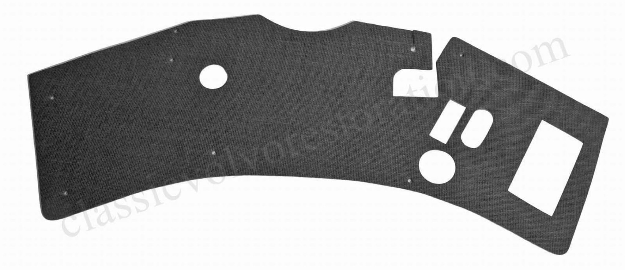 Tapis pare-feu Volvo PV/Duett 1965- noir