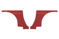 Verkleidung Rückseite Volvo 1800S/E 1964-70 rot Paar