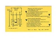 Aufkleber Laderelais 6V