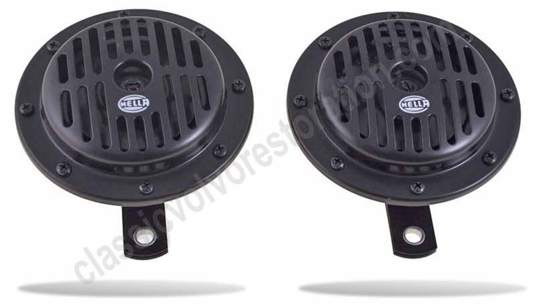 Äänitorvi 12V Hella musta Volvo PV544:lle, Duett