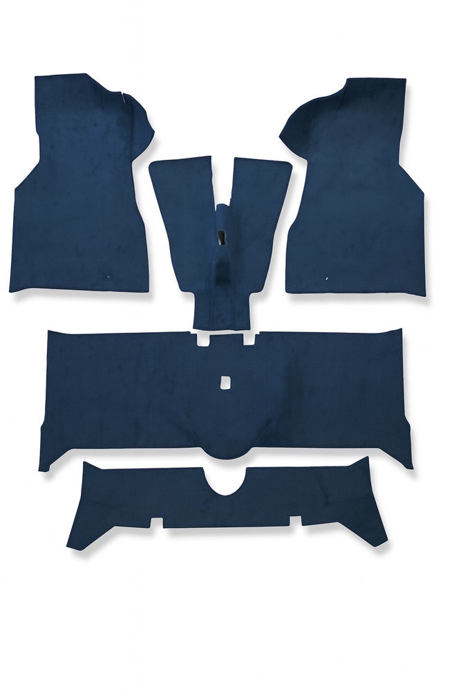 Måttesæt blå tekstil