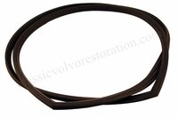 Rubberen lijst achterruit z. chroom