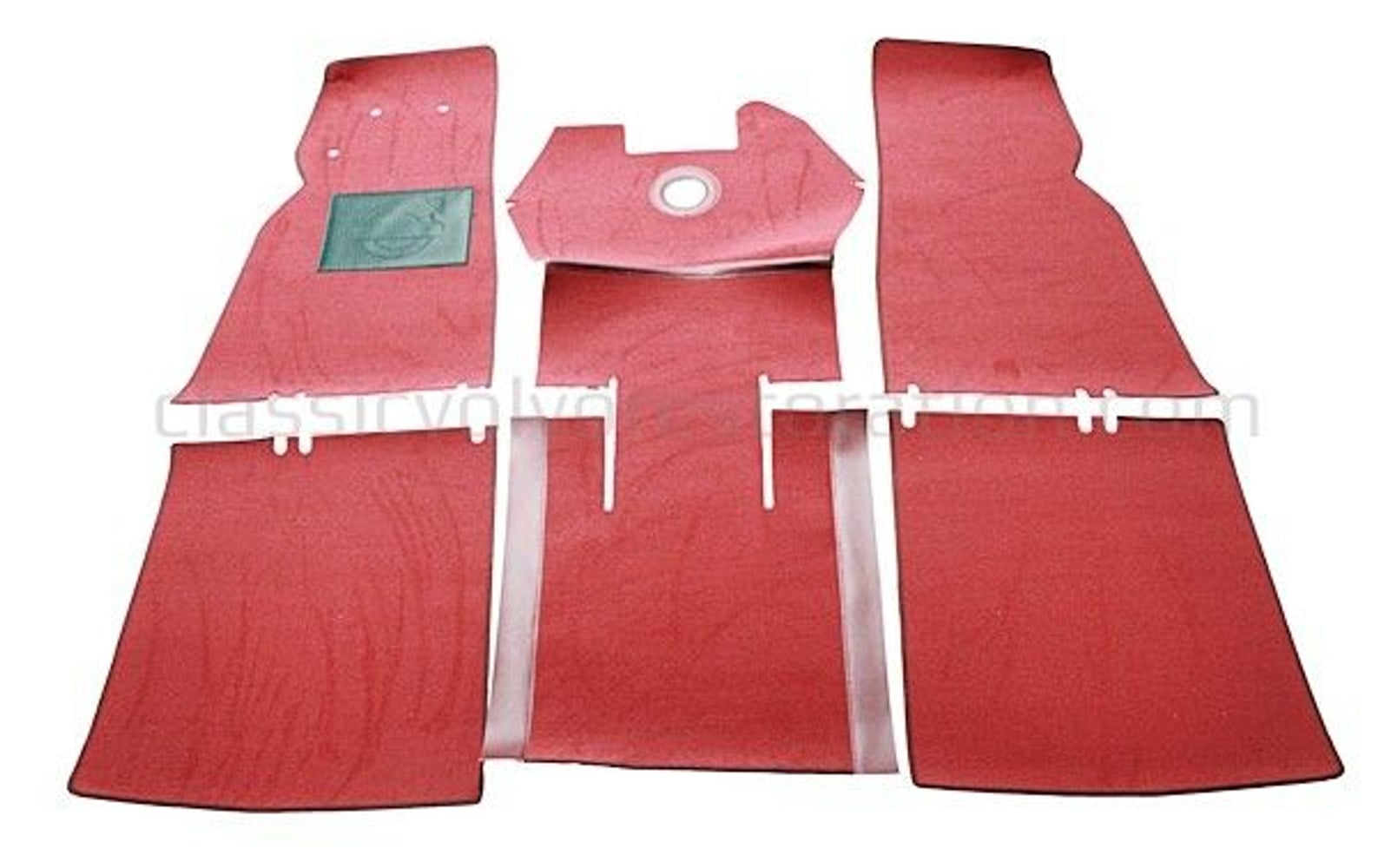 Måttesæt rødt tekstil