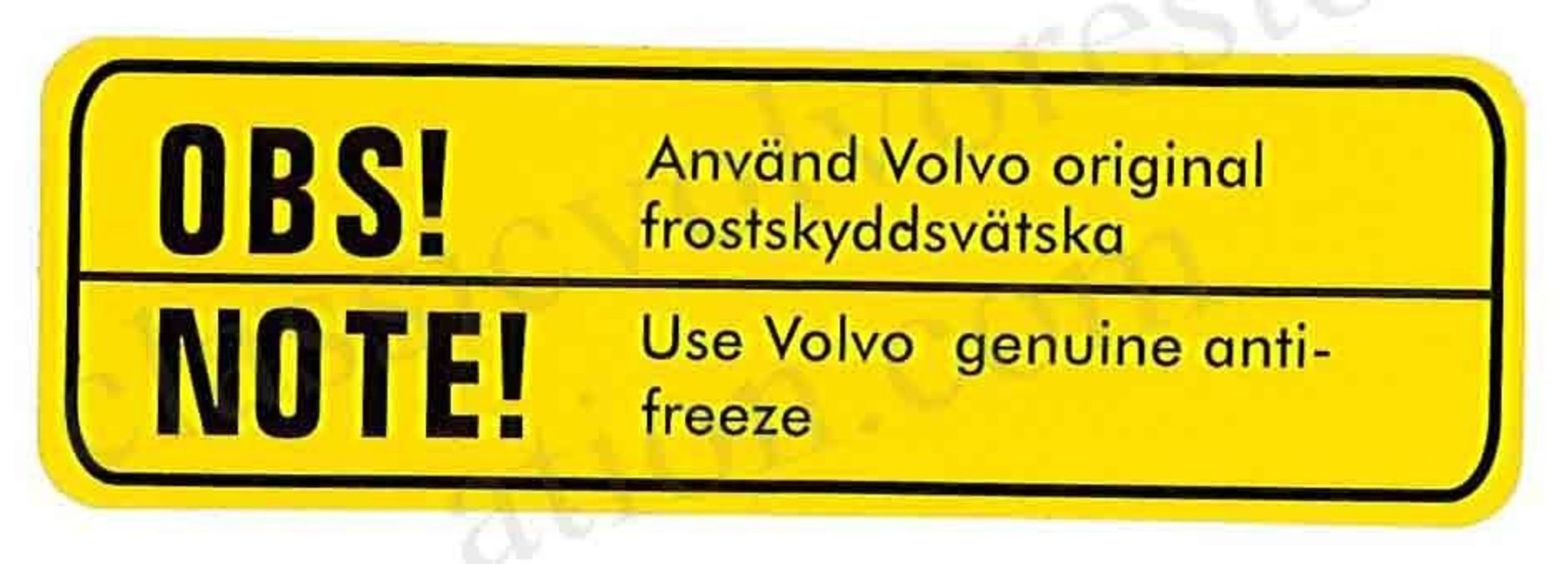Dekal kylare Volvo B18