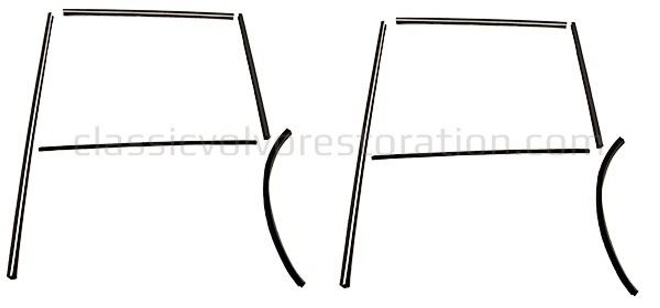 Montageset Führungsleiste Hintertür